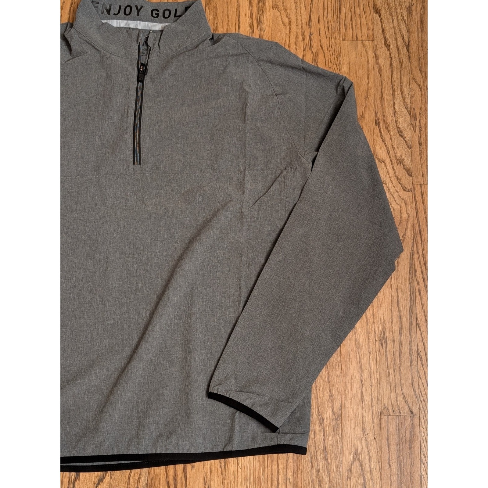 Puma Golf Coastal Woven Quarter-Zip Pullover Golf Windbreaker 538931 Mens L Gray — image 7 of 8